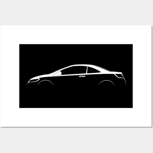 Honda Civic Coupe (FG) Silhouette Posters and Art